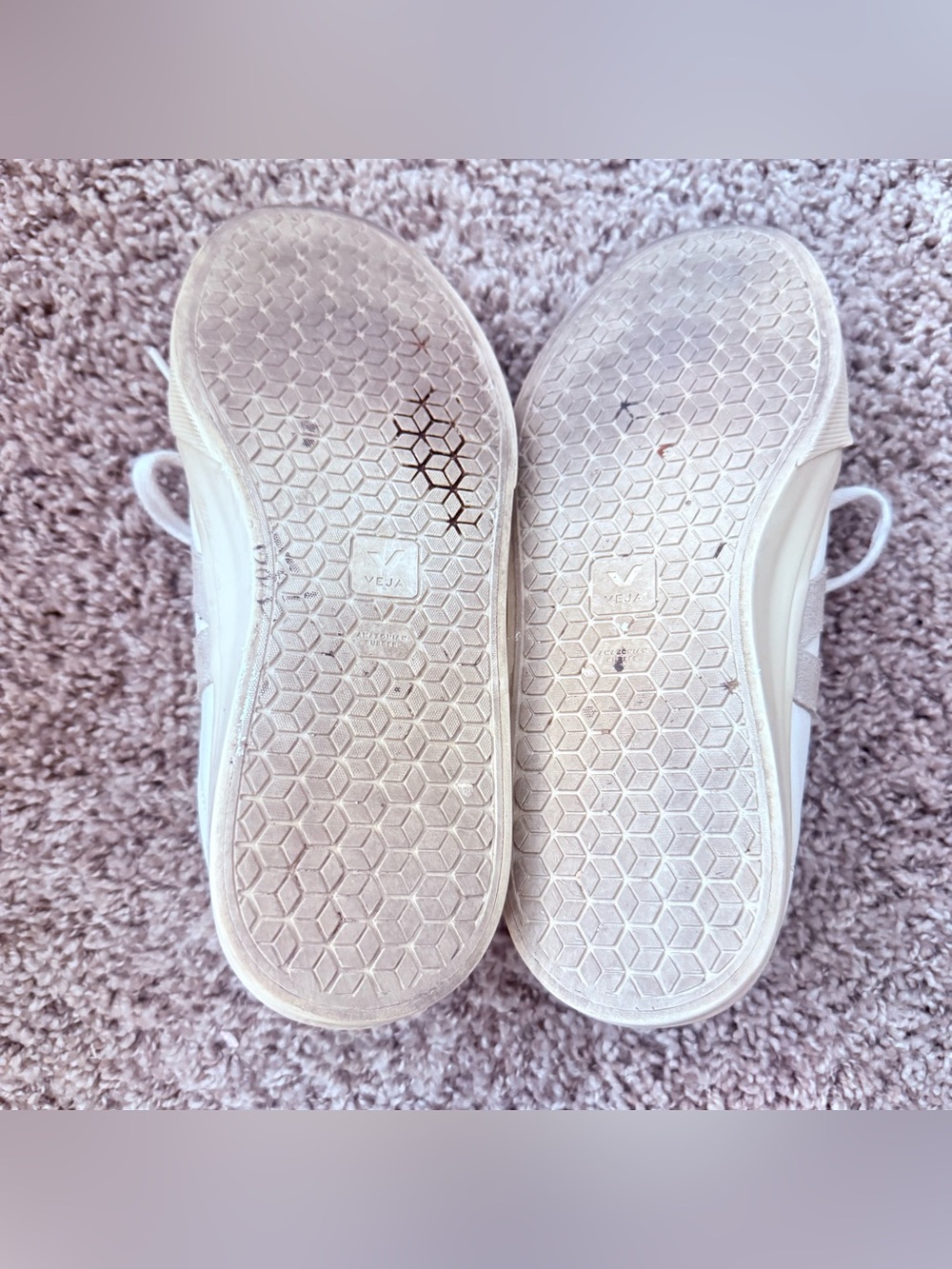 VEJA Campo Womens Size 8 White Almond Chromefree Leather Lace-Up Sneakers - Picture 8 of 10